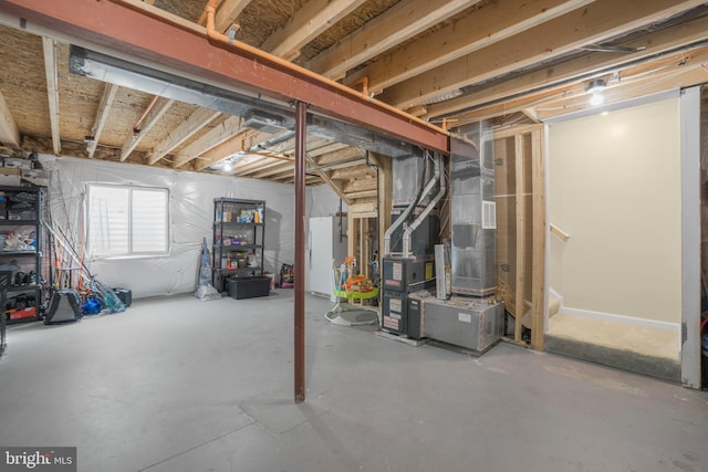 view of basement
