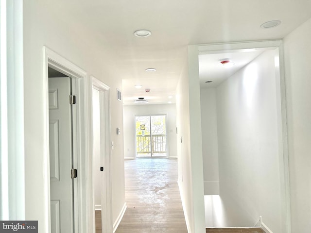 580 Bath St, Bristol, PA 19007 - corridor featuring baseboards and wood finished floors