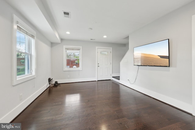 2026 Savannah Pl SE, Washington, DC 20020 - unfurnished room featuring plenty of natural light, wood finished floors, and recessed lighting