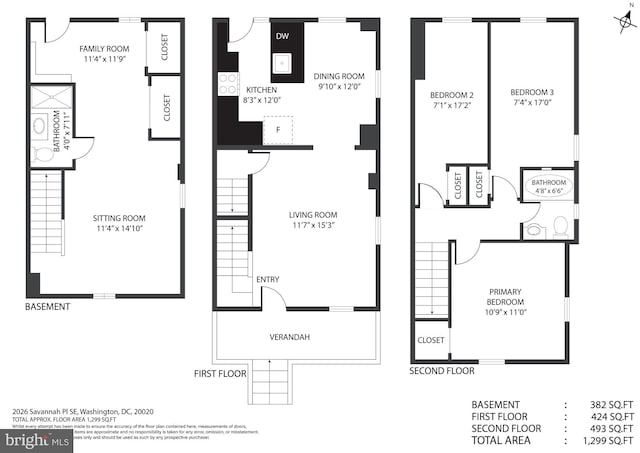 2026 Savannah Pl SE, Washington, DC 20020 - view of layout