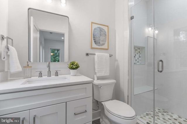 3418 Arnold Ln, Falls Church, VA 22042 - full bath with toilet, vanity, and a shower stall