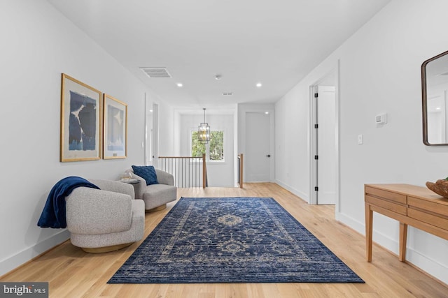 3418 Arnold Ln, Falls Church, VA 22042 - interior space with light wood-style floors, recessed lighting, visible vents, and baseboards