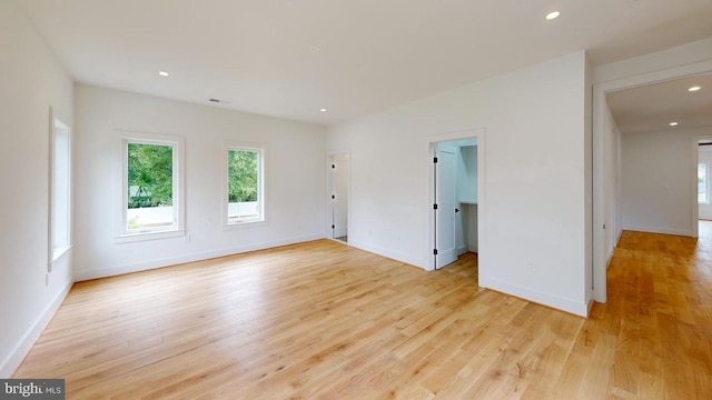 3418 Arnold Ln, Falls Church, VA 22042 - empty room with recessed lighting, light wood-type flooring, and baseboards