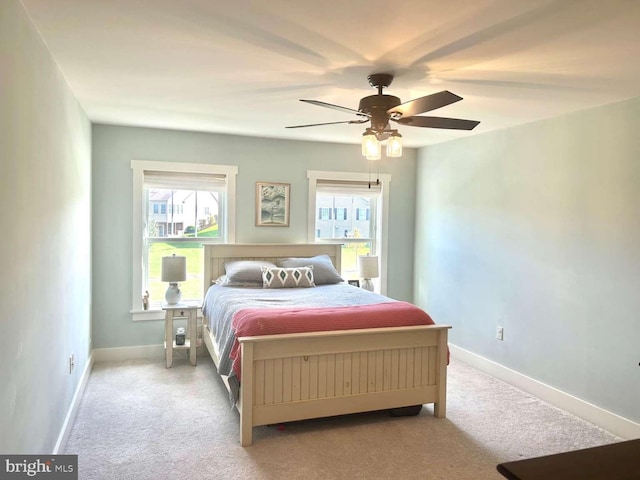 1605 Quincey Dr, Mechanicsburg, PA 17050 - bedroom featuring ceiling fan, baseboards, and carpet floors
