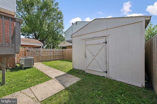809 Floral Pl NW, Washington, DC 20012 - view of shed featuring a fenced backyard