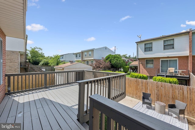 809 Floral Pl NW, Washington, DC 20012 - deck featuring a residential view
