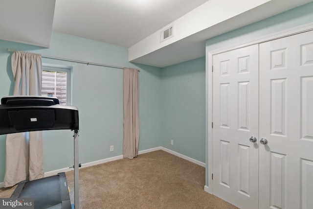 41 Hillview Rd, Morgantown, PA 19543 - workout room with carpet floors and baseboards