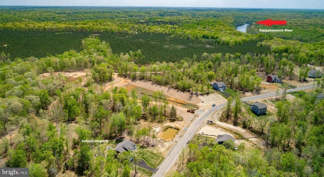 aerial view with a view of trees