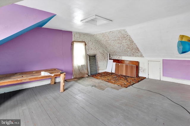417 N Nichols St, Pottsville, PA 17901 - bonus room featuring hardwood / wood-style floors and vaulted ceiling