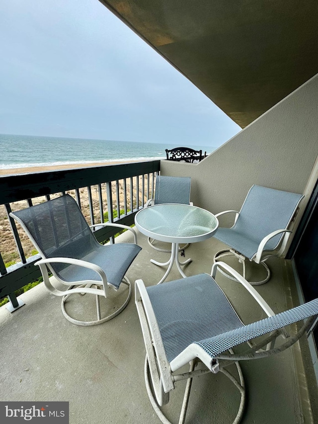9900 Coastal Hwy Unit 413, Ocean City, MD 21842 - balcony featuring view of water and beach