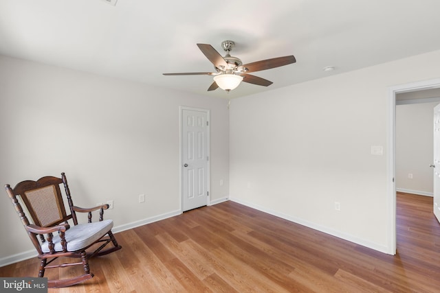 442 Frog Hollow Rd, Winchester, VA 22603 - unfurnished room with a ceiling fan, wood finished floors, and baseboards