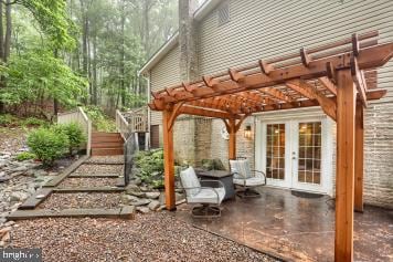 20 Tower Rd, Dillsburg, PA 17019 - view of patio / terrace with french doors and a pergola
