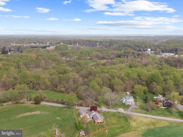 aerial view with a view of trees