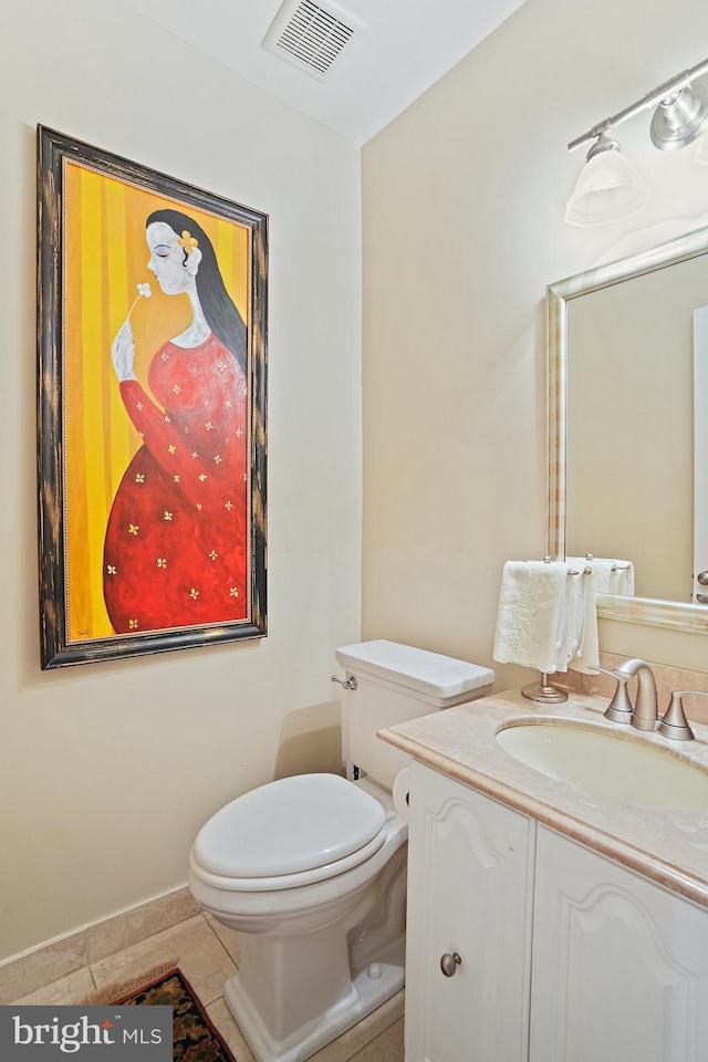 3275 Sutton Pl NW Unit A, Washington, DC 20016 - bathroom featuring tile patterned floors, toilet, vanity, and baseboards