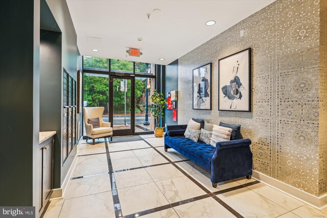 141 W St Unit 304, Annapolis, MD 21401 - lobby featuring floor to ceiling windows and recessed lighting