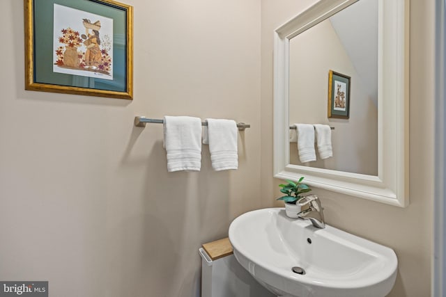bathroom with a sink