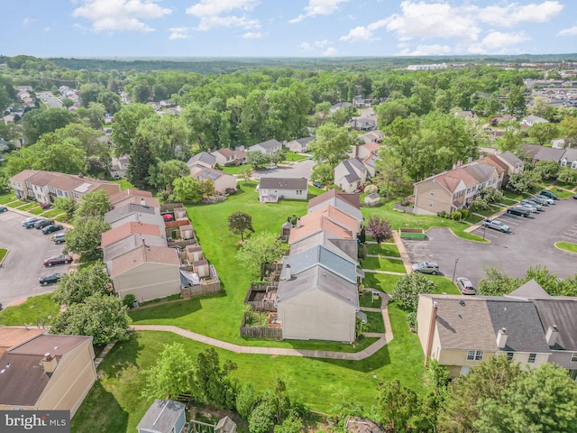 aerial view of residential area