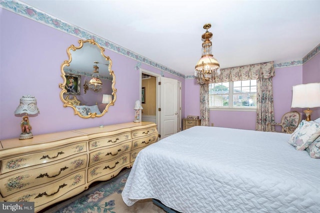 7198 Allegheny Dr, Frederick, MD 21702 - bedroom with a chandelier