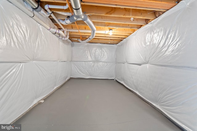 below grade area featuring crawl space
