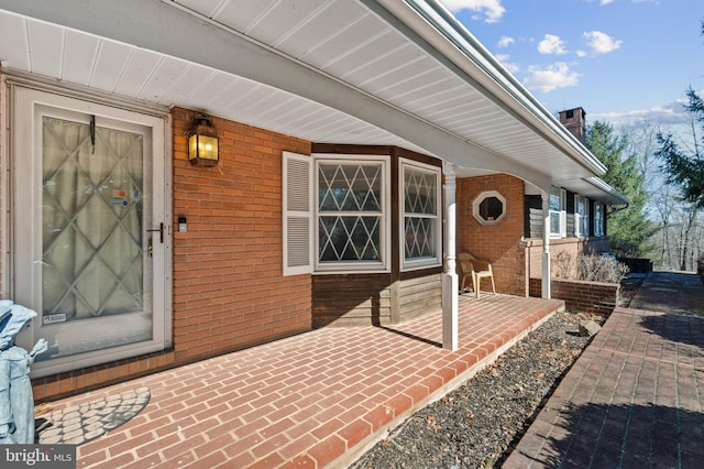 view of patio featuring covered porch