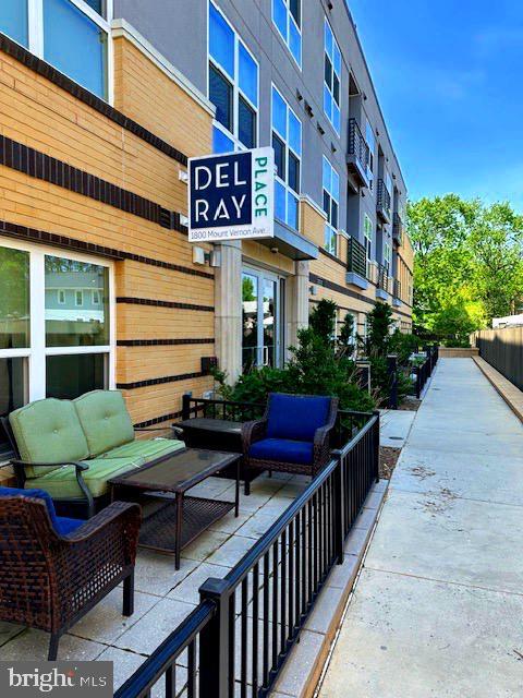 view of community with an outdoor living space