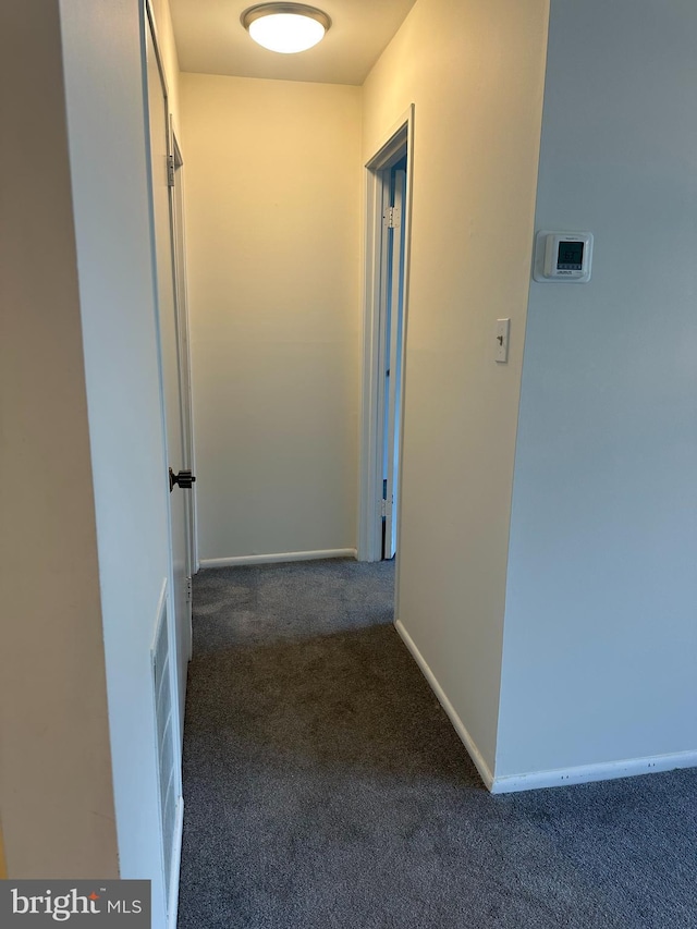 10206 Prince Pl Unit 4-204, Upper Marlboro, MD 20774 - corridor with baseboards and dark colored carpet