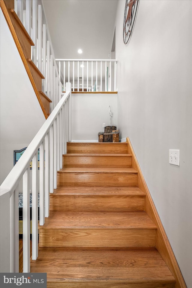 view of stairway