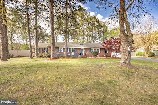 1036 S Schumaker Dr, Salisbury, MD 21804 - single story home featuring fence, a front lawn, and brick siding