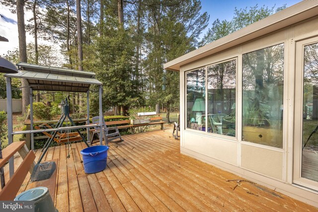 1036 S Schumaker Dr, Salisbury, MD 21804 - wooden terrace with a gazebo
