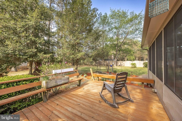 1036 S Schumaker Dr, Salisbury, MD 21804 - wooden deck featuring fence and a yard