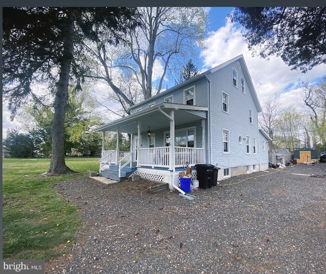 200 E Pacific Ave, Minotola, NJ 08341 - view of front of house featuring covered porch