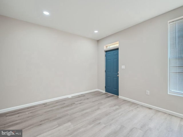 1324 W Pratt St, Baltimore, MD 21223 - spare room featuring wood finished floors and recessed lighting