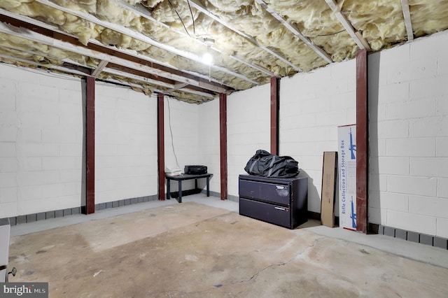13 Ash Dr, Knoxville, MD 21758 - unfinished below grade area with concrete block wall