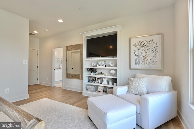 938A Benning Rd, Galesville, MD 20765 - living room with recessed lighting, baseboards, and wood finished floors