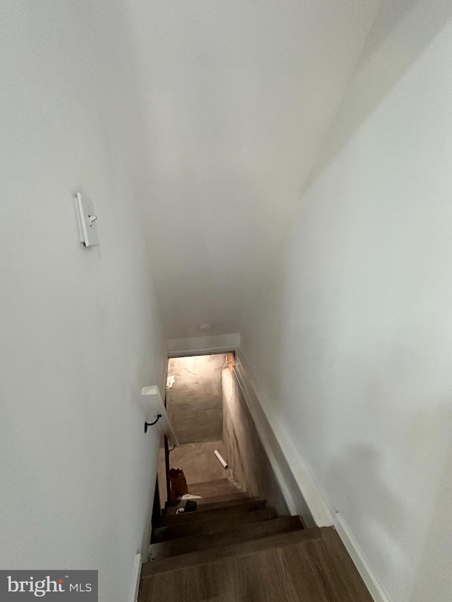 view of stairway