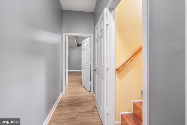 3580 Diamond Point Mews, Dumfries, VA 22026 - hall featuring baseboards and light wood-style floors