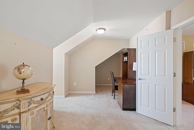 13945 Hollow Wind Way Unit 201, Woodbridge, VA 22191 - office space with vaulted ceiling, baseboards, and light colored carpet