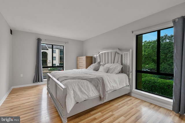 623 Center St Unit 101, Herndon, VA 20170 - bedroom featuring multiple windows and light wood-style flooring