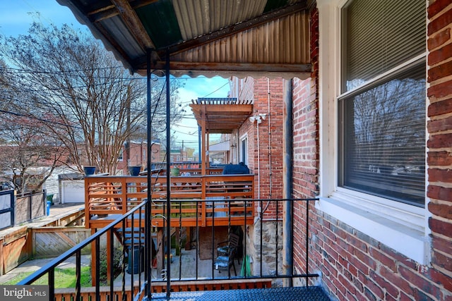 view of deck