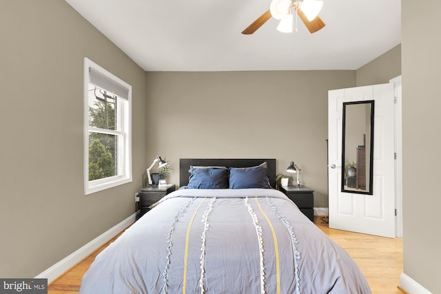 1936 Capitol Ave NE, Washington, DC 20002 - bedroom with light wood-style floors, baseboards, and a ceiling fan