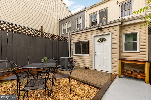 1936 Capitol Ave NE, Washington, DC 20002 - view of patio with cooling unit, fence, and outdoor dining space