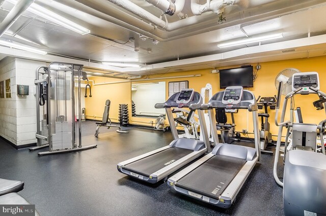 2700 Virginia Ave NW Unit 808, Washington, DC 20037 - workout area with visible vents