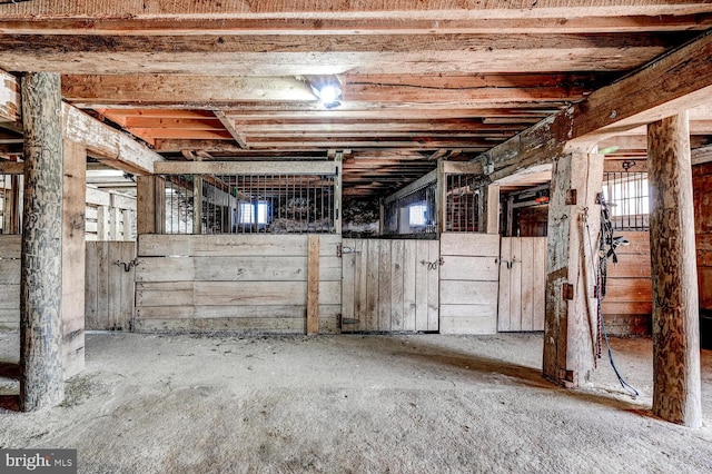 view of horse barn