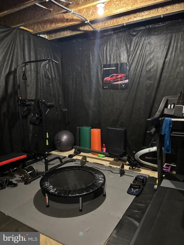 view of exercise area