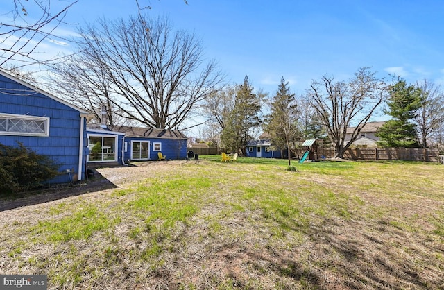 213 Stump Rd, North Wales, PA 19454 - view of yard with a playground and fence