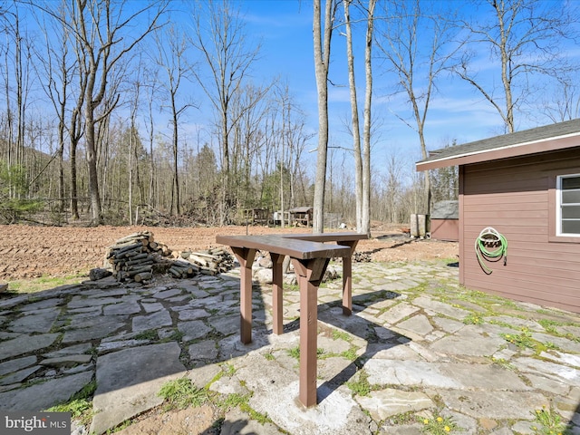 view of yard with a patio