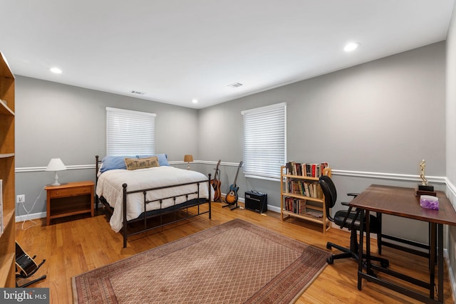 1823 Westmoreland St, Mclean, VA 22101 - bedroom with wood finished floors, recessed lighting, and baseboards