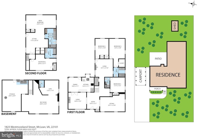 1823 Westmoreland St, Mclean, VA 22101 - room layout