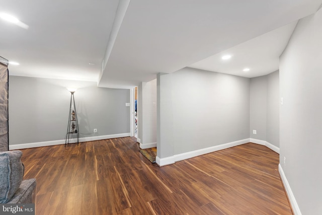 1823 Westmoreland St, Mclean, VA 22101 - finished below grade area featuring wood finished floors, baseboards, and recessed lighting