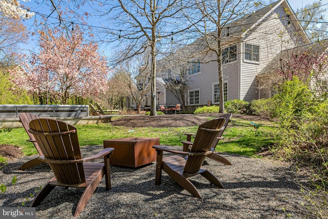 view of yard with a patio